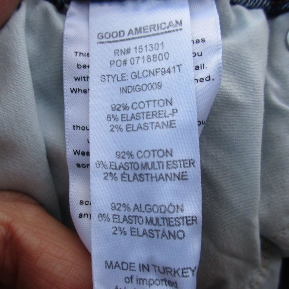 New GOOD AMERICAN Jeans Size 8/29 Distressed Skinny Denim - Picture 12 of 14